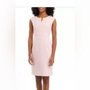 Petite Sheath Dress with Cutout - tutu pink